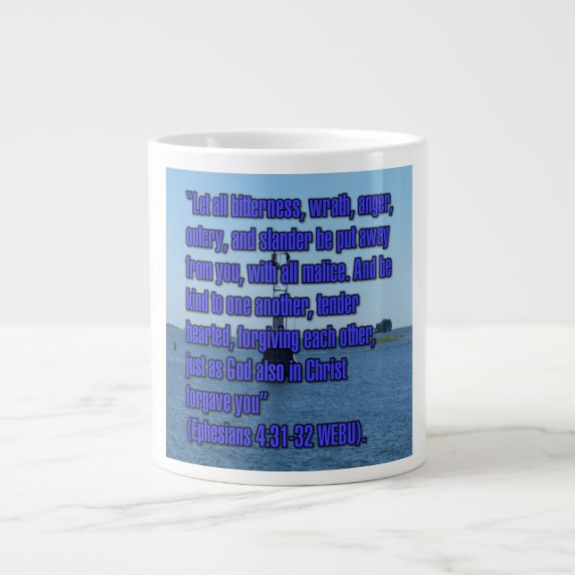 Caneca De Café Grande Ephesianos 4:31-32 WEBU Mug (Frente)