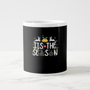 Caneca De Café Grande Época do Ano Clássico Minimal Limpo