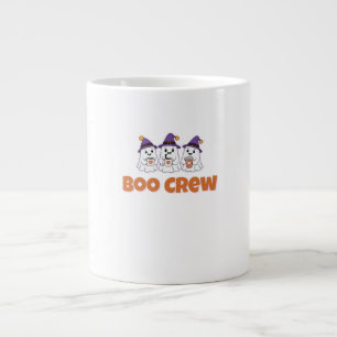Caneca De Café Grande Equipe Boo – Design de Fantasmas de Halloween Fofo