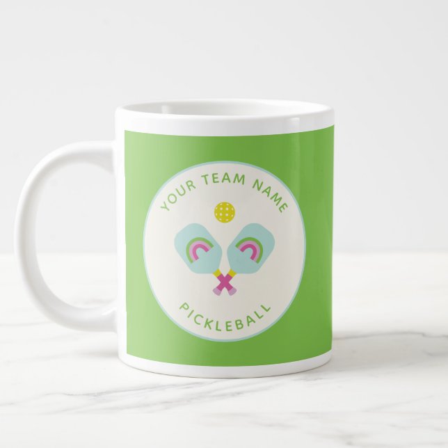 Caneca De Café Grande Equipe Personalizada Do Jogador De Pickleball Gift (Esquerda)