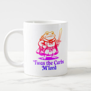 Caneca De Café Grande Era Os Carbs, Meu Senhor  Meme Engraçado de Sapo M
