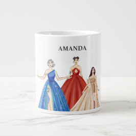 Caneca De Café Grande esboço de moda, Specialty Mug