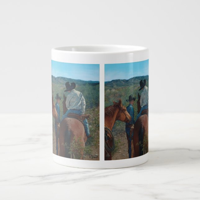 Caneca De Café Grande Esboço do Bósque (Frente)