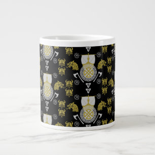 Caneca De Café Grande Escandinávia Viking Norsêmen Home Decor