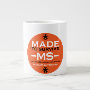 Caneca De Café Grande Esclerose múltipla Perícia de Sobrevivência