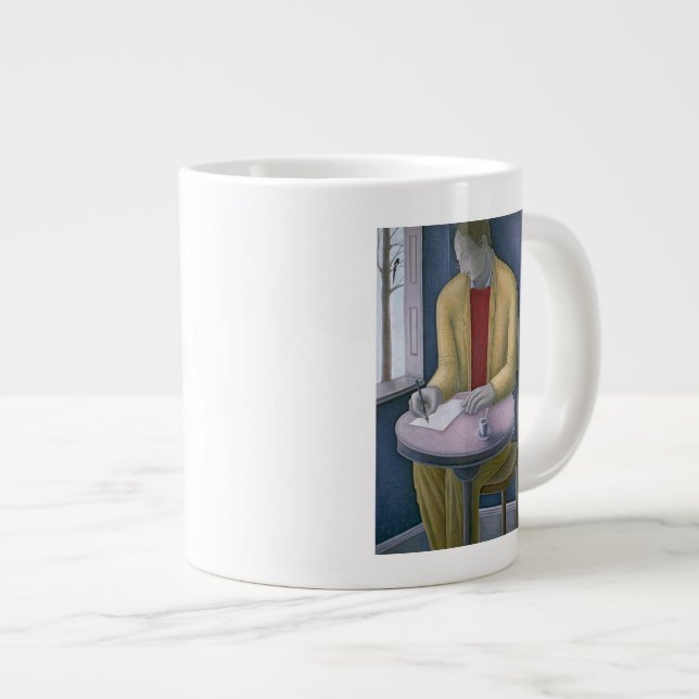 Caneca De Café Grande Escrevendo Man 2004 (Frente Esquerda)