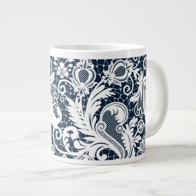 Caneca De Café Grande Espaço branco 2 (Frente Esquerda)