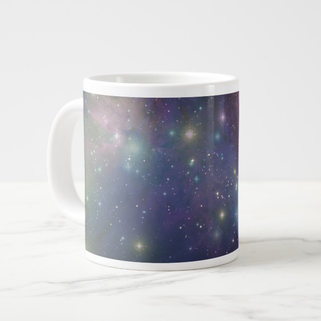 Caneca De Café Grande Espaço, estrelas, galáxias e nebulosas (Frente Esquerda)