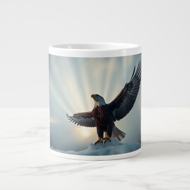 Caneca De Café Grande Espalhem suas asas, abraçam o mundo | (Frente)