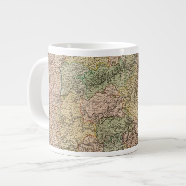 Caneca De Café Grande Espanha, Portugal 7 (Frente Esquerda)