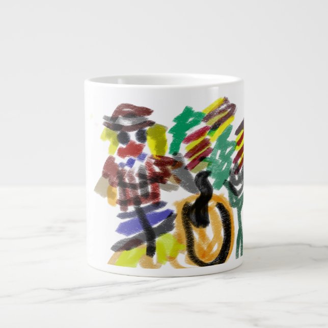 Caneca De Café Grande Espantalho doce (Frente)