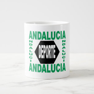 Caneca De Café Grande EspecialMug Jumbo White ANDALUCIA DEPORTE