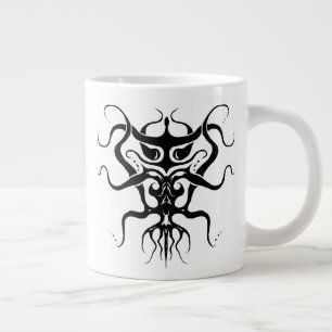 Caneca De Café Grande Espécie alienígena Tatuagem Tribal Design - pret