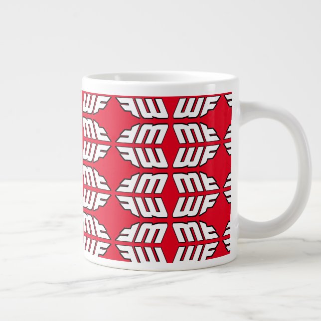 Caneca De Café Grande Espelho vermelho WF MUG (Direita)