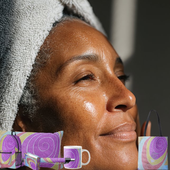 Caneca De Café Grande Espiral (Get the full "Spiral" collection at: https://bit.ly/SmartArtZazzle.)