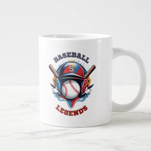 Caneca De Café Grande Espírito All-Star: Esporte Clássico do Baseball Es (Direita)