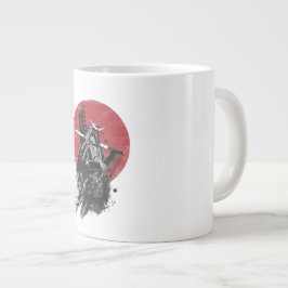Caneca De Café Grande Espírito Elegante de Samurai: Arte Tradicional e M