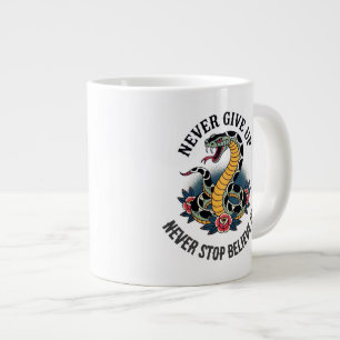 Caneca De Café Grande Espírito sem rosto: Cobra e Trabalho de arte de Ro