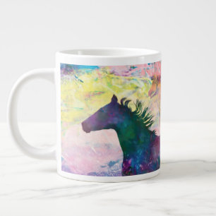 Caneca De Café Grande Espíritos de Cavalo Selvagem NÓS SOMOS A TERRA
