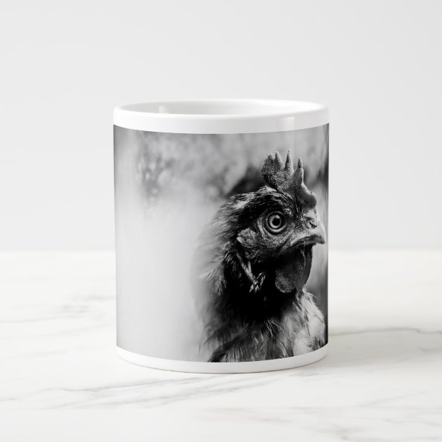 Caneca De Café Grande espíritos e frangos 2 (Frente)