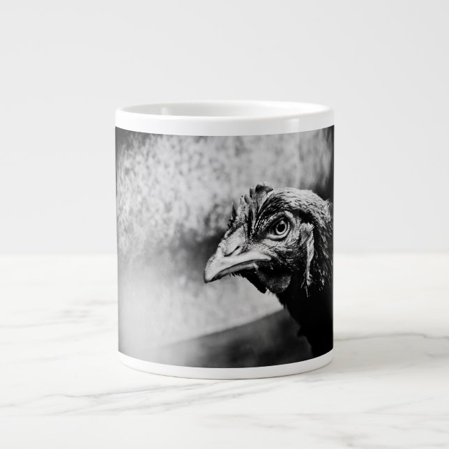 Caneca De Café Grande espíritos e galinhas (Frente)