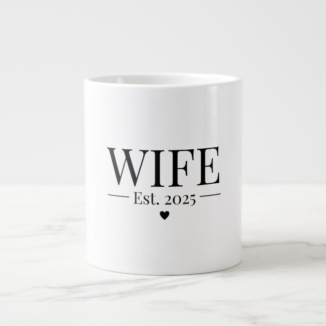 Caneca De Café Grande Esposa Estabelecida 2025 (Frente)