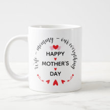 Esposa Mamãe Nosso Tudo Doce Dia das Mães