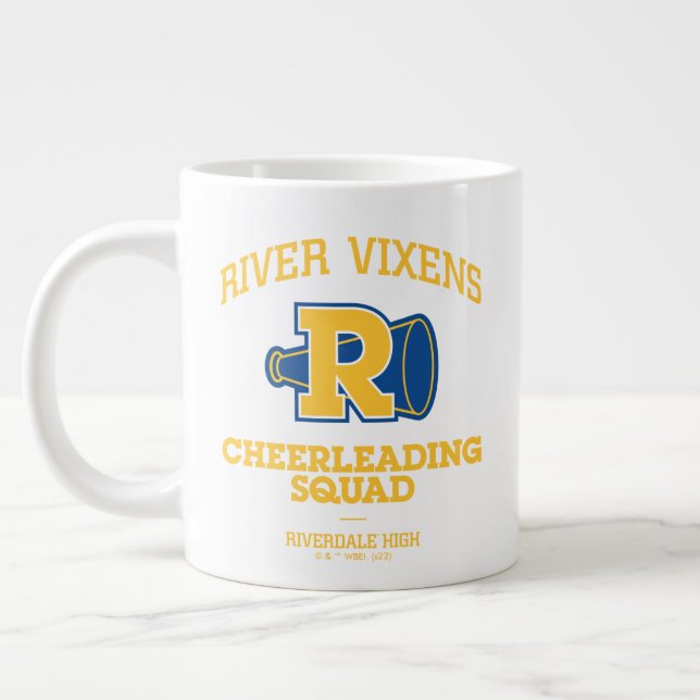 Caneca De Café Grande Esquadrão de Cheerhead River Vixens (Esquerda)