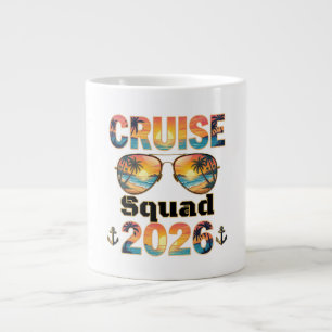 Caneca De Café Grande Esquadrão de Cruzeiro 2026 - Pôr do Sol Retrô