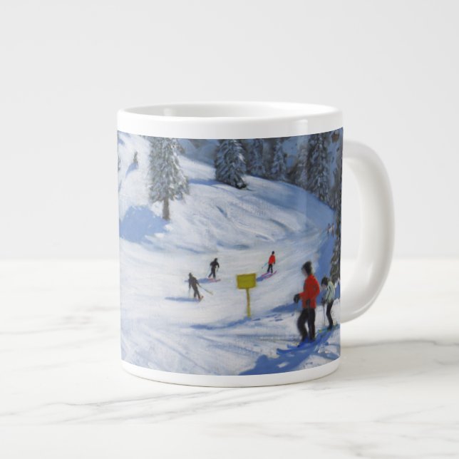 Caneca De Café Grande Esqui Kitzbhuel 2014 (Frente Esquerda)