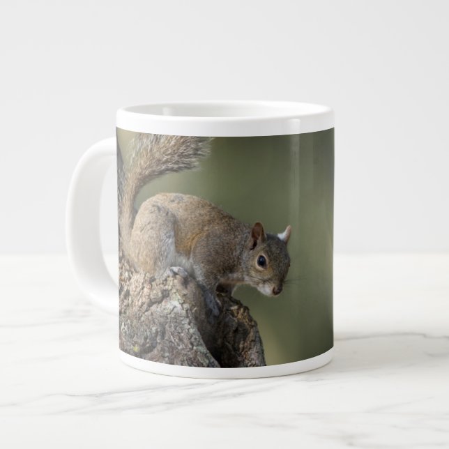Caneca De Café Grande Esquilo-cinzento-oriental, ou esquilo-cinzento (Frente Esquerda)