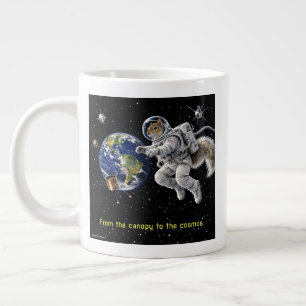 Caneca De Café Grande Esquilo no Espaço