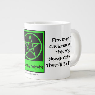Caneca De Café Grande Esta bruxa precisa de café JUMBO pagan wiccan mug