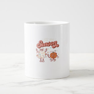 Caneca De Café Grande Esta É A Época Do Festa Retro Halloween Gráfico En