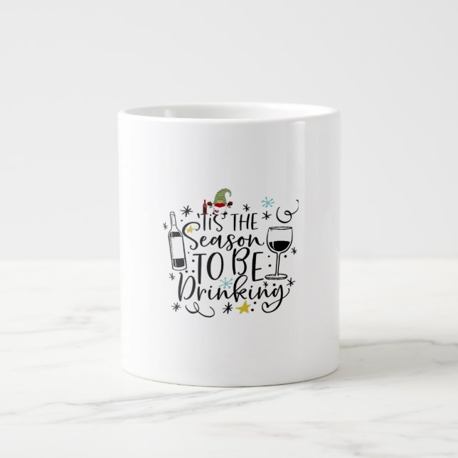 Caneca De Café Grande Esta É A Razão Para Ser Bebendo (Frente)