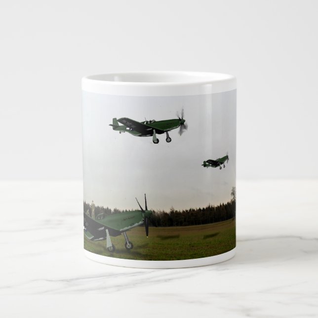 Caneca De Café Grande Estação Mustang 1943 (Frente)