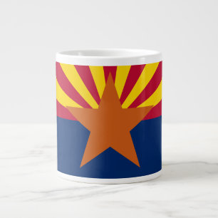 Caneca De Café Grande Estado de bandeira da Arizona