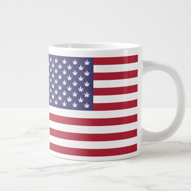 Caneca De Café Grande Estados Unidos da América Flag-26976 (Direita)