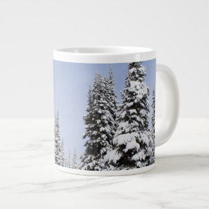 Caneca De Café Grande Estados Unidos, Washington, árvores cobertas de ne