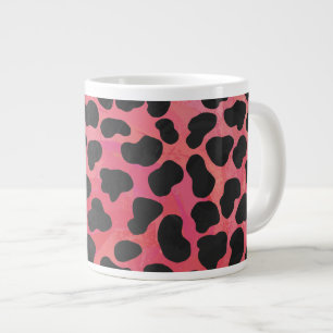 Caneca De Café Grande Estampa Preto e Vermelho de Dálmata