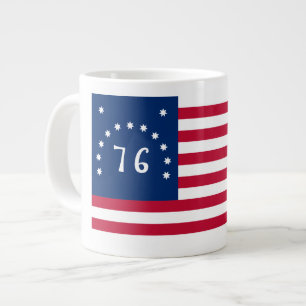 Caneca De Café Grande Estandarte de Bennington: A 76 Bandeira de Batalha