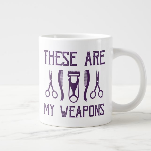 Caneca De Café Grande Estas São Minhas Armas (Direita)
