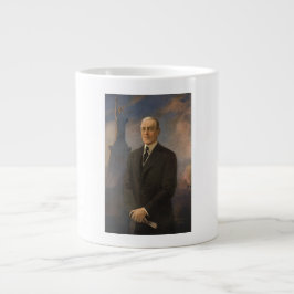Caneca De Café Grande Estátua da Liberdade e Presidente Woodrow Wilson