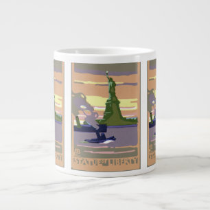Caneca De Café Grande Estátua da Liberdade na Cidade de Nova York, Viage