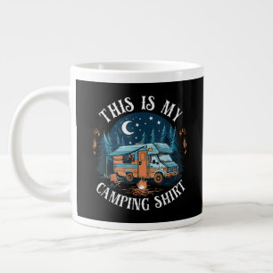 Caneca De Café Grande Este É Meu Camping Hiking Divertido Camper