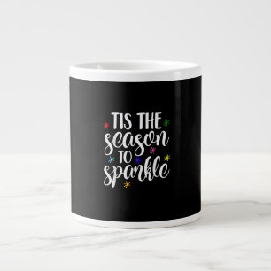 Caneca De Café Grande Este Motivo para o Sparkle Retro Clássico