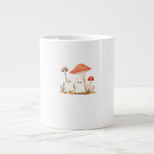 Caneca De Café Grande Estética Cottagecore Goblincore Cogumelo Fofo Sini