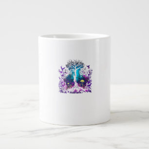 Caneca De Café Grande Estética Fey Gótica Emo Goblincore Floresta Gráfic