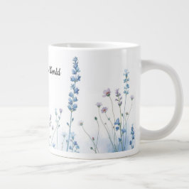 Caneca De Café Grande Estética Floral de Flores Silvestres da Mamãe Boho