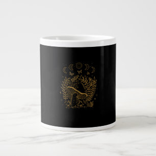 Caneca De Café Grande Estética Goblincore Academia Cottagecore Cogumelo